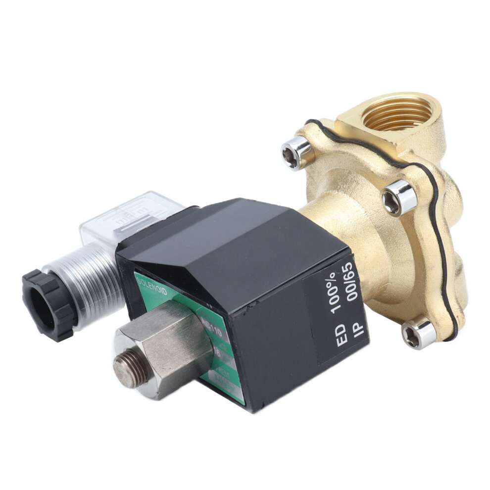 2Wâ15K Brass Solenoid Valve 220V, 20Mm Thread, 123X62x55mm 4641391473231