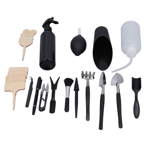 23pcs Succulent Gardening Tools Set, Stainless Steel & Plastic 1