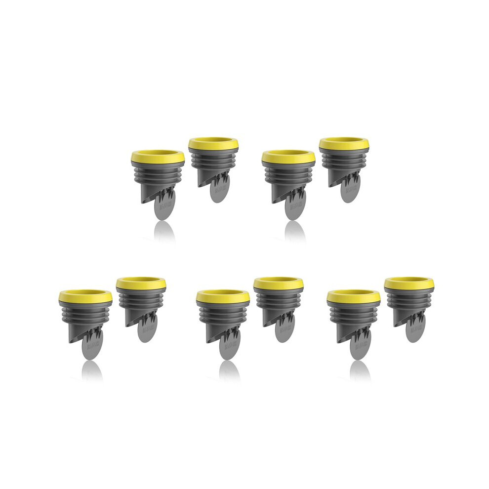 10Pcs Toilet Flanges Wax Rings With Prevent Backflow Valve - Thick Wax Bowl Ring Fits 3.2-4 Inch Waste Lines 6031390400525
