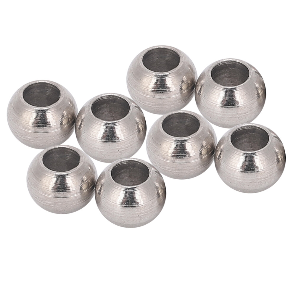 8Pcs Metal Rc Shock Damper Ball Heads 5.8X4.4mm 3Mm Hole Silver 9381391473736