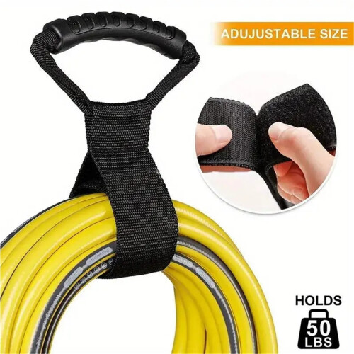 Organizzatore per prolunghe, cinghia di stoccaggio resistente e multiuso con maniglia, ideale per garage, camper e barche. 2