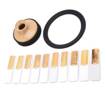 Saxophon geräuschreduzierendes Mute-Ring-Set, schwarz, Außendurchmesser 11 cm