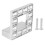 Easy Install Drawer Handle, Zinc 12