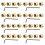 32Pcs Metal Volume Tone Dome Tone Guitar Speed Control Knobs with Screws 1