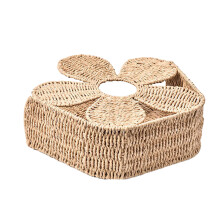 Elegant Woven Paper Magazine Rack For Living Room Study Or