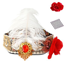 Traditional Folk Dance Hat Embroidery Six Panel Hat With-Black