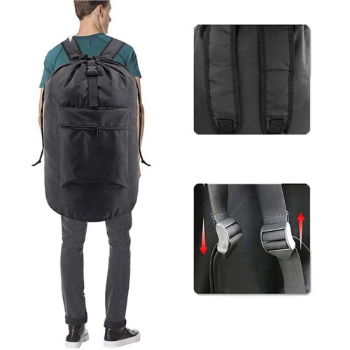 3X Laundry Basket Backpack Waterproof Clothes Laundry Basket Large Capacity University Dormitory Laundry Bag