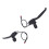 Aluminium Scooter Brake Handles Set 2PCS 16