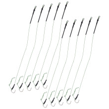 Carp Fishing Accessories 5 Set Hair Rigs with Metal Hooks 9# Line Bait Wire