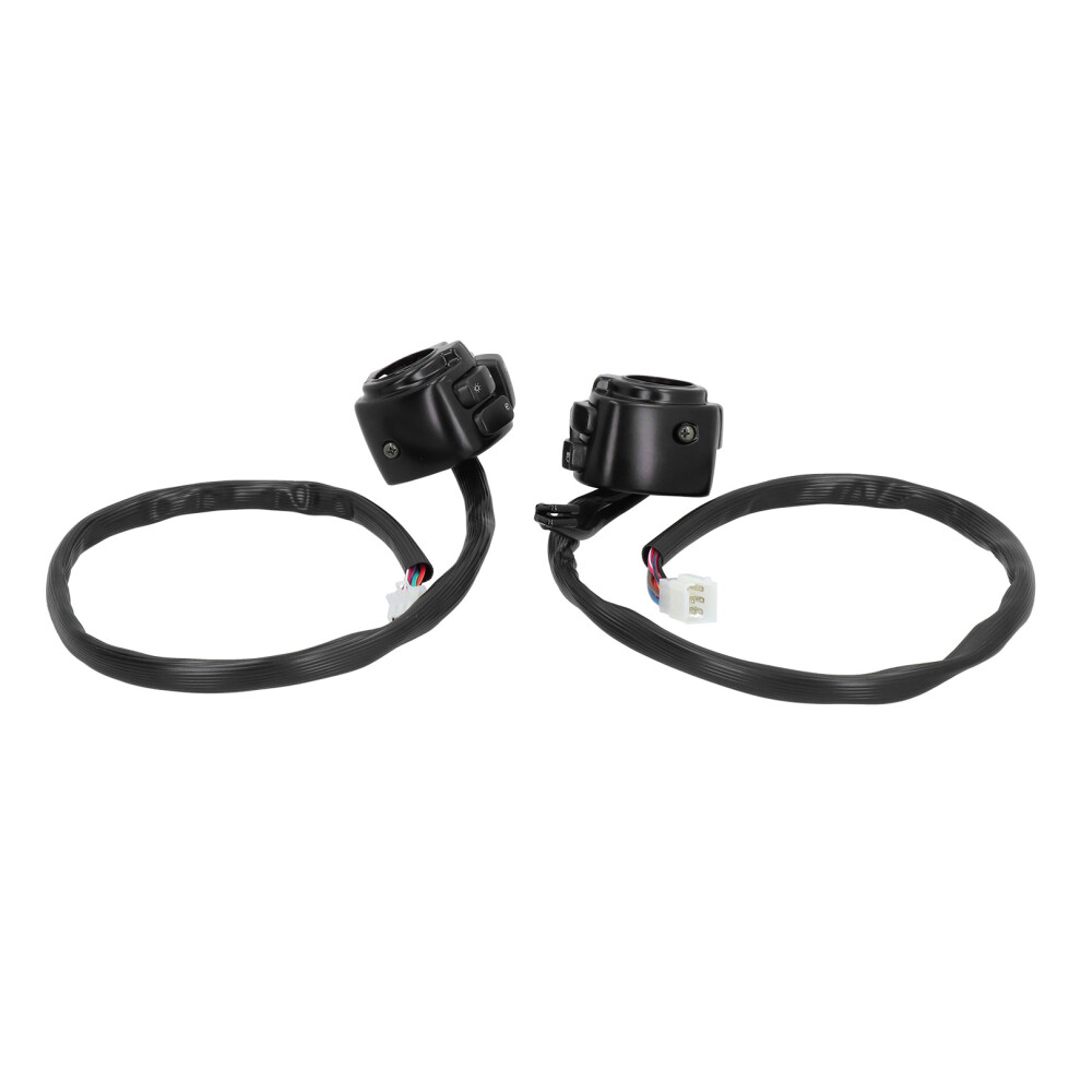 2Pcs 1In Motorcycle Handlebar Switch Set With Horn, Turn Signal & Start 7901391476616