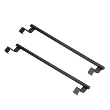 Kitchen Towel Racks Black 2 Pcs No Drill Punch Free 36cm for Cabinets