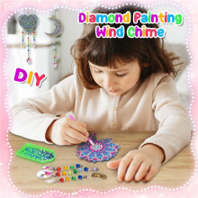 Diamantmalerei-Bastelgeschenke für 6- Bis 12-JäHrige MäDchen und Kinder: DIY-Diamant-Malen Nach Zahlen-Windspiele-Bastelarbeiten für Kinder