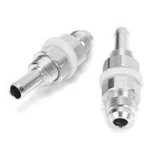Aluminum -6AN Male Flare to 5/16 Hose Barb Fuel Adapter for Rubber & Plastic Lines