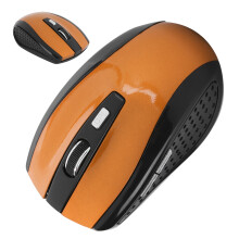 Wireless Optical Gaming Mouse with Adjustable DPI 1600, Orange