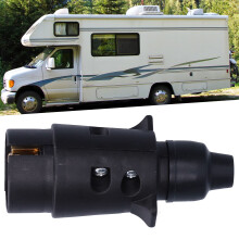 12V 7Pin Brass Trailer Socket Plug for European Car Tow Bar Connection
