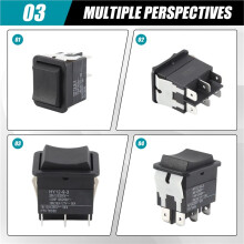 Rocker , HY12-9-3 6Pins Industrial Electric Rocker  125V/250V Pushbutton