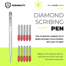 Stylo de Traçage Diamant, Pointe en Carbure de Tungstène, Stylo de Gravure, Pointe en Carbure de Tungstène, Stylet pour le Marquage Du Verre, de la