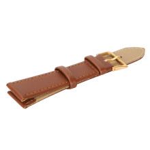Vintage Style 18mm PU Leather Watch Band Brown Unisex Replacement Strap