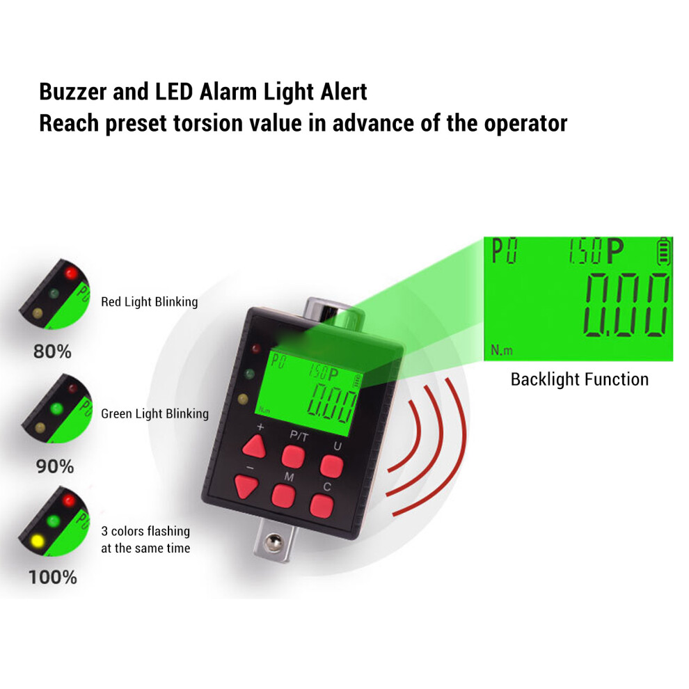 1/2in Digital Torque Adapter 3.4-340 N.m