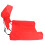 PVC Red Inflatable Foldable Floating Row Pool Float 67x61x57.5cm 1
