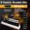 2X 10in1 Short Stubby  Screwdriver for Tight Spots, Cellulose Acetate Fiber Made Handle, Double-Headed S2 Steel Bits 6