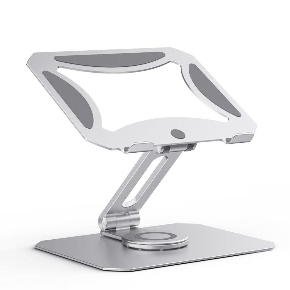 Adjustable Aluminum Laptop Stand 360 Rotating Foldable Riser With Heat Dissipation And Stable Support 9073542786610