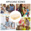 Yellow Silicone Lunch Box 3 Compartments Microwaveable Food Container 5