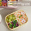 Yellow Silicone Lunch Box 3 Compartments Microwaveable Food Container 4