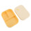 Yellow Silicone Lunch Box 3 Compartments Microwaveable Food Container 13