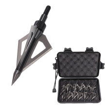 Crossbow Broadheads 3-Blade 12-Pack with Storage Box