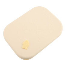 Yellow Silicone Lunch Box 3 Compartments Microwaveable Food Container