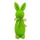 Easter Bunny Figurine Flocked Standing 8.7 inch Green 1