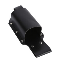 Black PU Beer Bottle Sleeve Portable Can Storage Bag 21x9cm