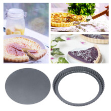9in Carbon Steel Baking Pan with Movable Chassis Wavy Edge & Nonstick Finish