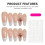 (L) French Tip False Nails - Reusable & Elegant 2