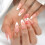 (L) French Tip False Nails - Reusable & Elegant 4