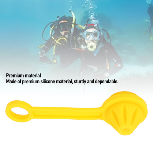Universal Silicone Dive Regulator Dust Cap for First Stage YOKE Yellow 2