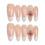 (L) French Tip False Nails - Reusable & Elegant 6