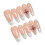 (L) French Tip False Nails - Reusable & Elegant 7