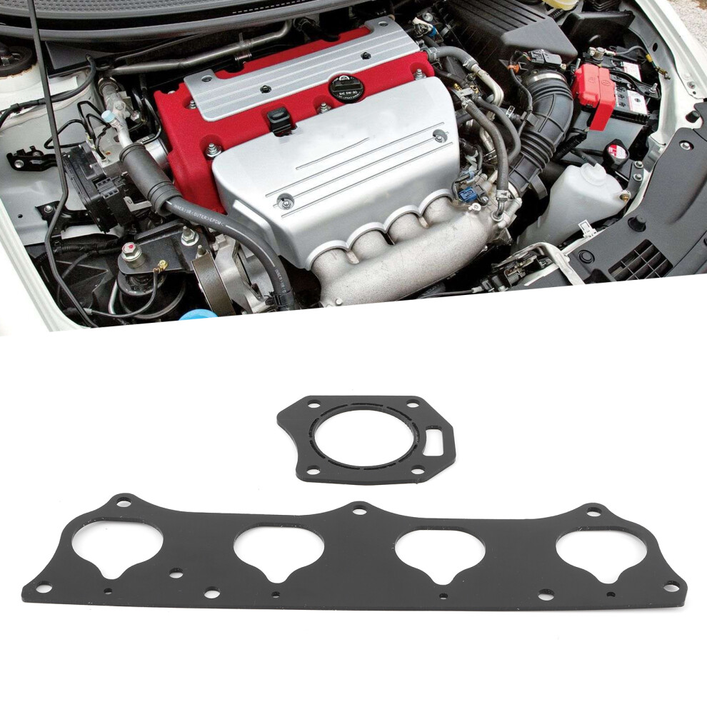 2Pcs Thermal Intake Manifold Gasket For Honda K20a-K20z Rsx Civic Black 4681391482000