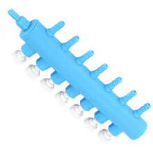 Adjustable Plastic Aquarium Air Valve Splitter, 1 to 7 Outlets