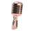Retro Rose Gold Dynamic Microphone, Cardioid, Adjustable Angle 3