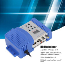 HD Modulator PAL NTSC Format Drive Free HD Multimedia Interface AV to RF Converter for Home TV EU Plug