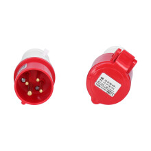 3-Phase IP44 Waterproof Industrial Plug Socket 16A 380V/415V
