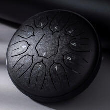 6 Inch 11-Tone Steel Tongue Drum D-Key Hand Pan with Drumsticks, 145mm, 7 Colors