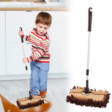 Mini Microfiber Flat Mop for Kids - Detachable, 360 Rotation, Extendable Handle (18.9-28.3in), Super Absorbent, Fun Cleaning Toy