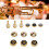 Trumpet Valve Finger Button Metal & Abalone Shell Replacement Part 2
