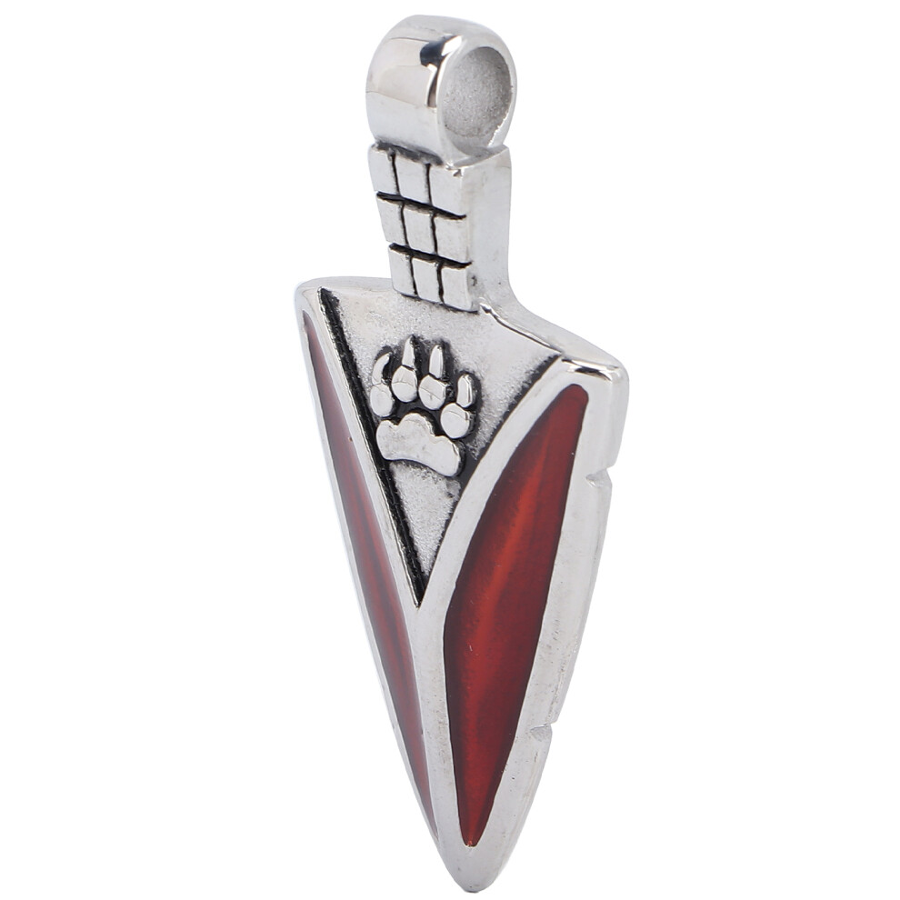 Silver/Red Titanium Steel Zipper Pendant Charm For Clothes & Bags,