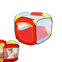 Ballenbak speeltent, binnen/buiten speeltent, 6-zijdige ballenbak, te gebruiken als binnen/buiten speelhuisje voor kinderen