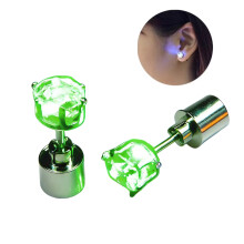 LED Light-Up Stud Earrings – Glowing Diamond Crown Design for Women & Men, Compatible with Parties, Weddings, Birthdays, Nights Out, Disco &
